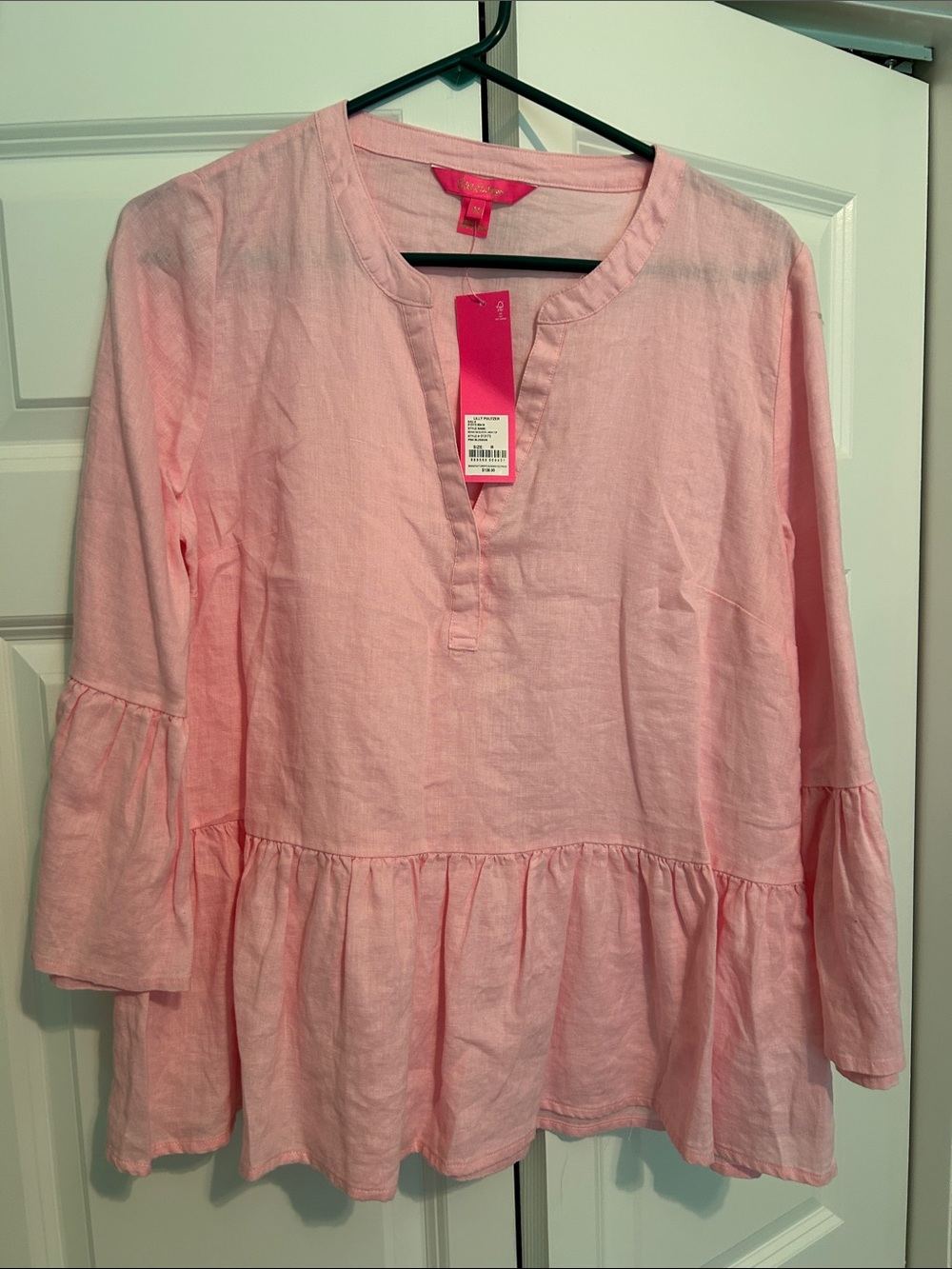 Lilly Pulitzer Bekah 3/4 Sleeve Linen Top